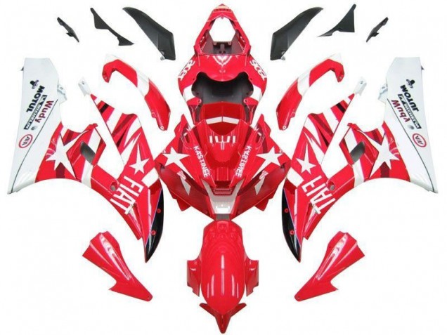 Carénage Moto R6 06-07 - Rouge Blanc Star Fiat Carénage Moto R6 06-07 - Rouge Blanc Star Fiat