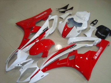 Carénage Moto R6 06-07 - Rouge Blanc