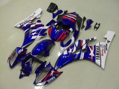 Carénage Moto R6 06-07 - Rouge Bleu Star