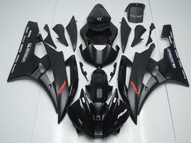 Carénage Moto R6 06-07 - Noir Mat et Noir Brillant