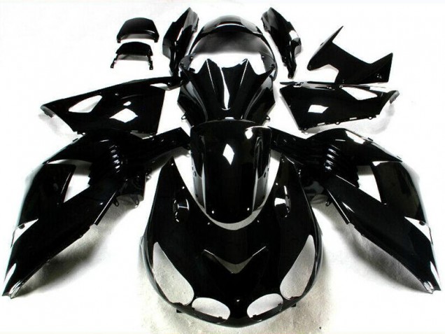 Carénage Moto ZX14R ZZR 1400 06-11 - Noir Brillant Carénage Moto ZX14R ZZR 1400 06-11 - Noir Brillant
