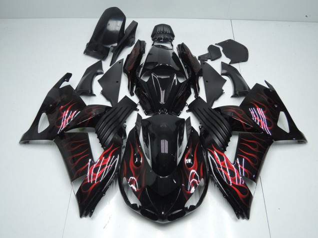 Carénage Moto ZX14R ZZR 1400 06-11 - Rouge Flamme Carénage Moto ZX14R ZZR 1400 06-11 - Rouge Flamme