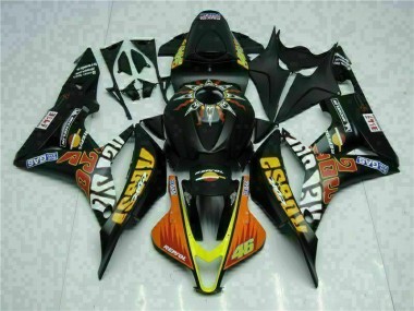 Carénage Moto CBR 600 RR 07-08 - Noir Jaune Repsol 46