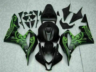 Carénage Moto CBR 600 RR 07-08 - Noir Vert