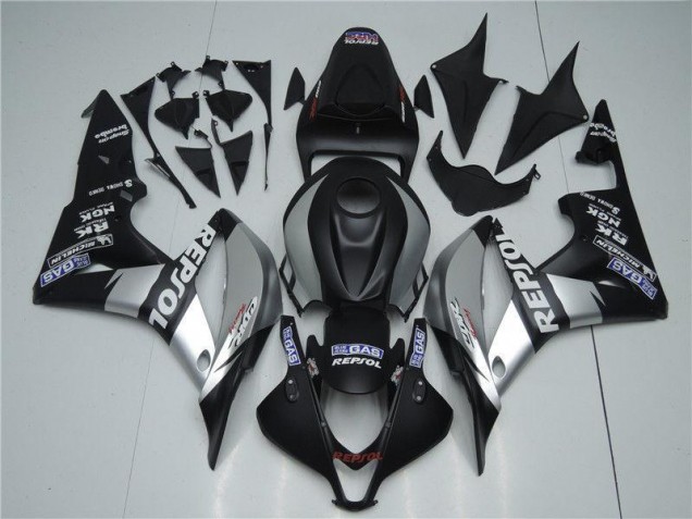 Carénage Moto CBR 600 RR 07-08 - Argent Repsol Noir Carénage Moto CBR 600 RR 07-08 - Argent Repsol Noir