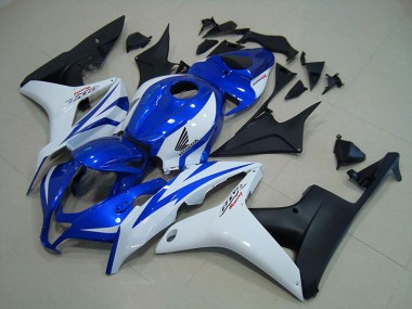 Carénage Moto CBR 600 RR 07-08 - Bleu Blanc Noir Mat