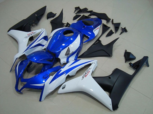 Carénage Moto CBR 600 RR 07-08 - Bleu Blanc Noir Mat Carénage Moto CBR 600 RR 07-08 - Bleu Blanc Noir Mat