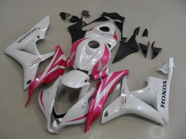 Carénage Moto CBR 600 RR 07-08 - Blanc Nacré avec Rose