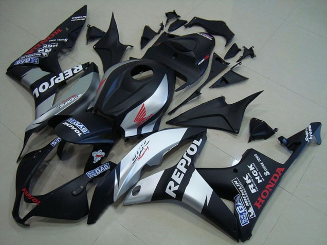 Carénage Moto CBR 600 RR 07-08 - Noir Mat Argent Repsol Carénage Moto CBR 600 RR 07-08 - Noir Mat Argent Repsol