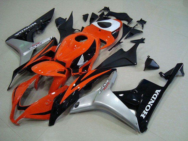 Carénage Moto CBR 600 RR 07-08 - Orange Argent Noir Carénage Moto CBR 600 RR 07-08 - Orange Argent Noir