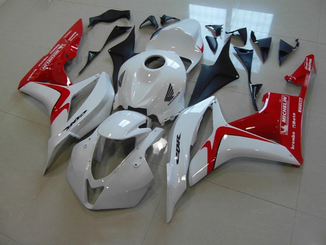 Carénage Moto CBR 600 RR 07-08 - Blanc Rouge Courses Version Carénage Moto CBR 600 RR 07-08 - Blanc Rouge Courses Version