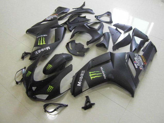 Carénage Moto ZX6R 07-08 - Noir Mat Monster Carénage Moto ZX6R 07-08 - Noir Mat Monster