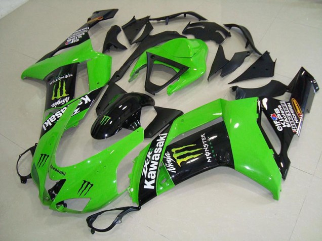 Carénage Moto ZX6R 07-08 - Monster Vert Carénage Moto ZX6R 07-08 - Monster Vert