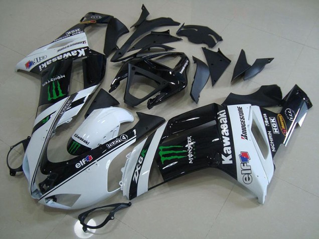 Carénage Moto ZX6R 07-08 - Blanc Monster Carénage Moto ZX6R 07-08 - Blanc Monster