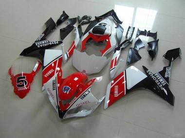Carénage Moto R1 07-08 - Rouge Blanc Décalque