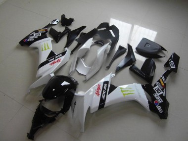 Carénage Moto ZX10R 08-10 - Blanc Monster