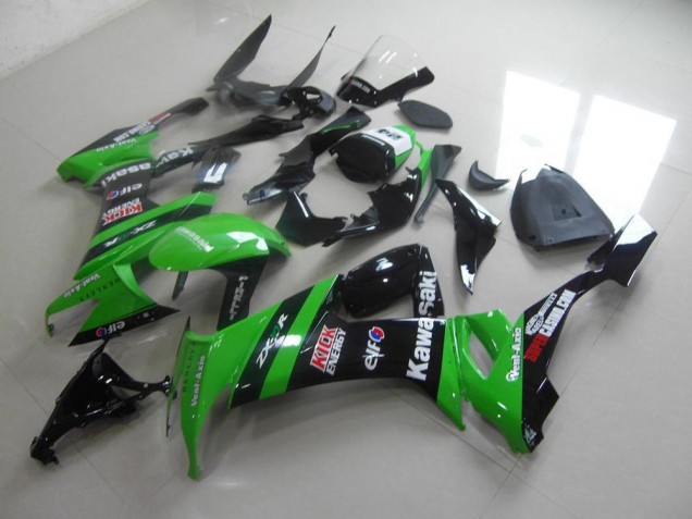 Carénage Moto ZX10R 08-10 - Vert Noir Kick Carénage Moto ZX10R 08-10 - Vert Noir Kick