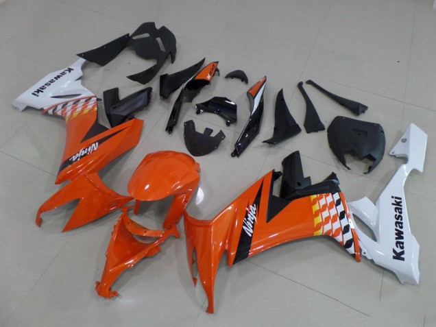 Carénage Moto ZX10R 08-10 - Orange et Blanc Carénage Moto ZX10R 08-10 - Orange et Blanc