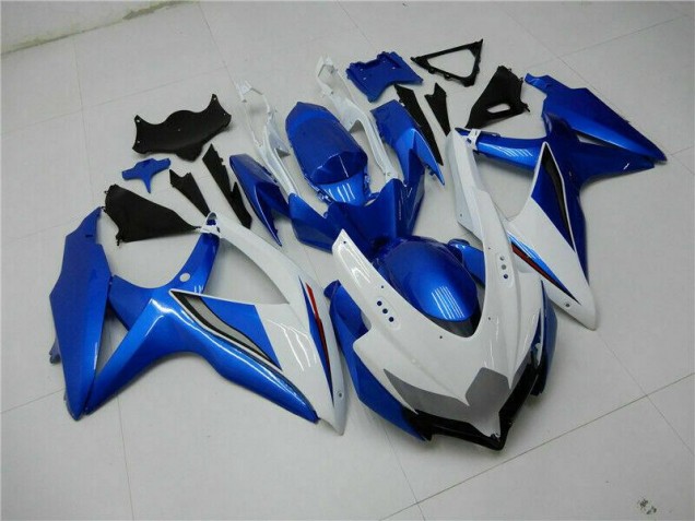 Kit Carénages Motos & Plastique GSXR 600 / 750 K8 08-10 - Bleu Blanc Kit Carénages Motos & Plastique GSXR 600 / 750 K8 08-10 - Bleu Blanc