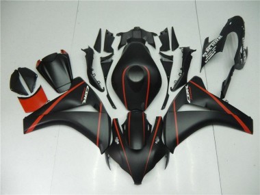 Carénage Moto CBR 1000 RR 08-11 - Noir Mat Rouge