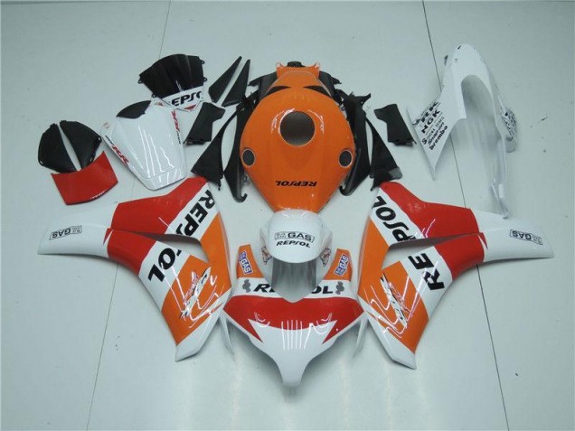 Carénage Moto CBR 1000 RR 08-11 - Orange Blanc Rouge Repsol Carénage Moto CBR 1000 RR 08-11 - Orange Blanc Rouge Repsol