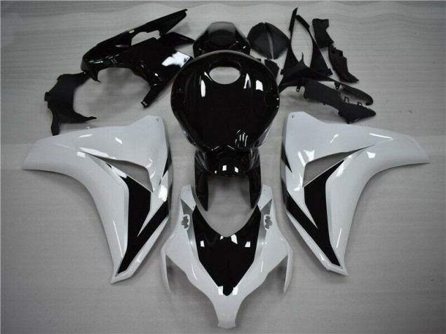 Kit Carénages Motos CBR 1000 RR 08-11 - Blanc Noir Kit Carénages Motos CBR 1000 RR 08-11 - Blanc Noir