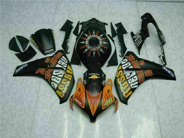 Carénage Moto CBR 1000 RR 08-11 - Orange Noir Carénage Moto CBR 1000 RR 08-11 - Orange Noir