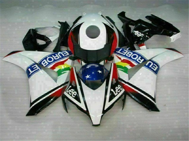 Carénage Moto CBR 1000 RR 08-11 - Blanc Bleu Rouge Eurobet Lee Carénage Moto CBR 1000 RR 08-11 - Blanc Bleu Rouge Eurobet Lee