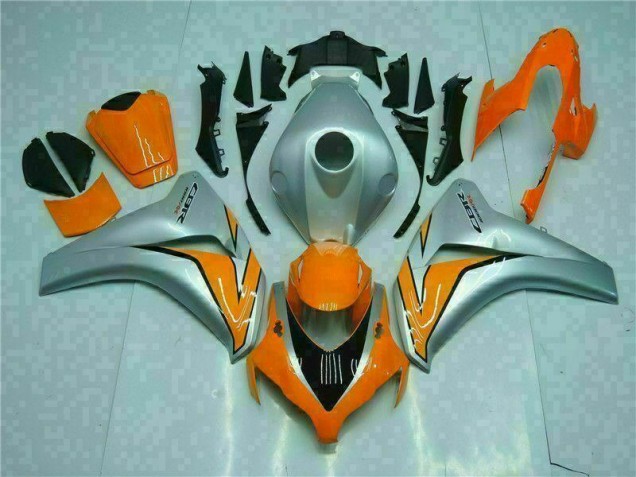 Carénages Moto CBR 1000 RR 08-11 - Orange Argent Carénages Moto CBR 1000 RR 08-11 - Orange Argent