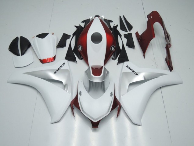 Carénage Moto CBR 1000 RR 08-11 - Rouge Bonbon Blanc et Argent Carénage Moto CBR 1000 RR 08-11 - Rouge Bonbon Blanc et Argent