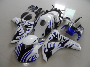 Carénage Moto CBR 1000 RR 08-11 - Bleu Noir Flamme Courses