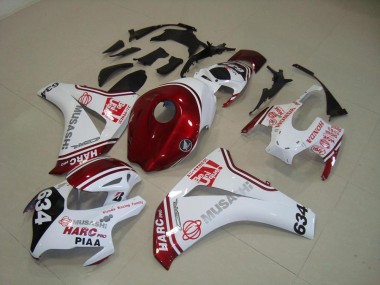 Carénage Moto CBR 1000 RR 08-11 - Blanc Rouge HARC Pro PIAA 634