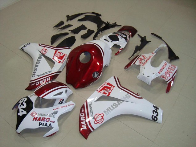 Carénage Moto CBR 1000 RR 08-11 - Blanc Rouge HARC Pro PIAA 634 Carénage Moto CBR 1000 RR 08-11 - Blanc Rouge HARC Pro PIAA 634