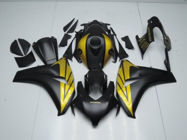 Carénage Moto CBR 1000 RR 08-11 - Noir Mat et Or