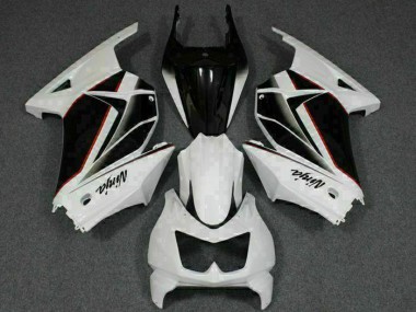 Carénages Moto EX250 08-12 - Blanc Noir Ninja