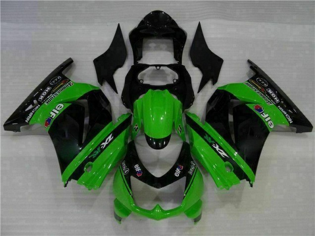 Carrosserie Moto EX250 08-12 - Noir Vert Carrosserie Moto EX250 08-12 - Noir Vert