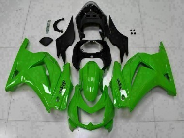 Kit Carénages Motos & Plastique EX250 08-12 - Vert Noir Ninja
