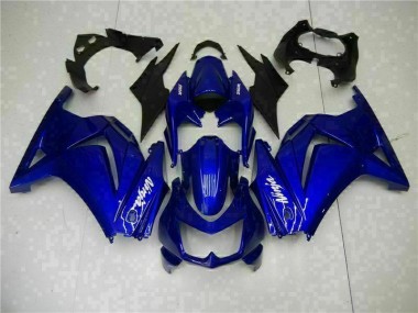 Carénages Moto EX250 08-12 - Bleu Noir Blanc Ninja