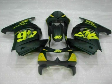 Carénage Moto EX250 08-12 - Noir Jaune 46
