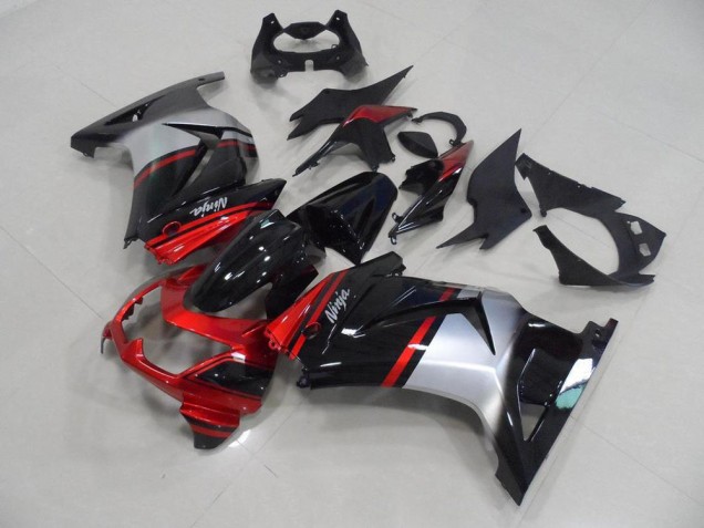 Carénage Moto ZX 250R 08-12 - Rouge Bonbon Noir Argent Carénage Moto ZX 250R 08-12 - Rouge Bonbon Noir Argent