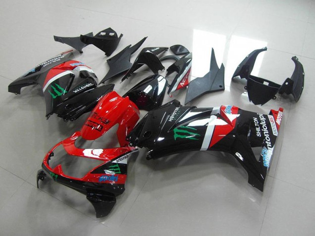 Carénage Moto ZX 250R 08-12 - Rouge et Noir Monster Carénage Moto ZX 250R 08-12 - Rouge et Noir Monster