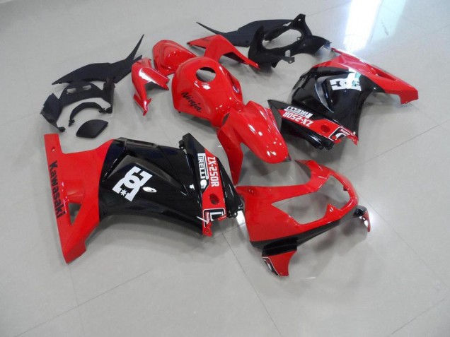 Carénage Moto ZX 250R 08-12 - Rouge Noir Carénage Moto ZX 250R 08-12 - Rouge Noir
