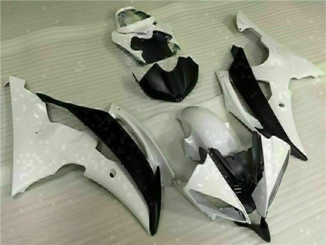 Kit Carénages Motos & Plastique R6 08-16 - Blanc Noir Kit Carénages Motos & Plastique R6 08-16 - Blanc Noir