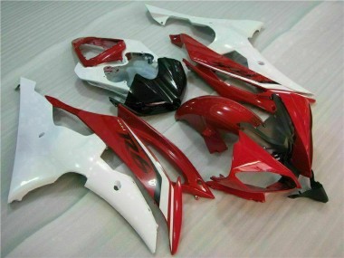 Carénage Moto R6 08-16 - Rouge Blanc