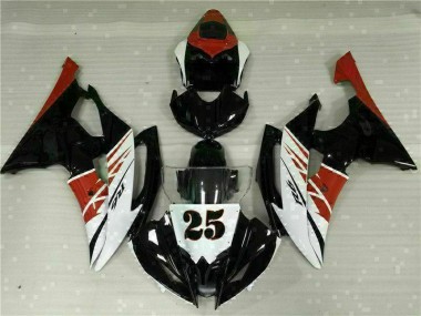 Kit Carénages Motos R6 08-16 - Blanc Noir