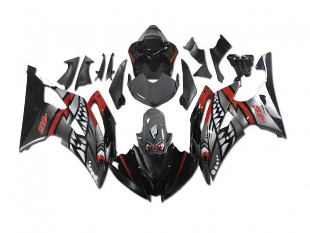 Carénage Moto R6 08-16 - Gris Rouge Requin Carénage Moto R6 08-16 - Gris Rouge Requin