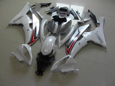 Carénage Moto R6 08-16 - Blanc Nacré Argent