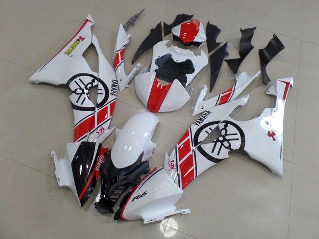 Carénage Moto R6 08-16 - Blanc avec Big Yamaha Logo Carénage Moto R6 08-16 - Blanc avec Big Yamaha Logo