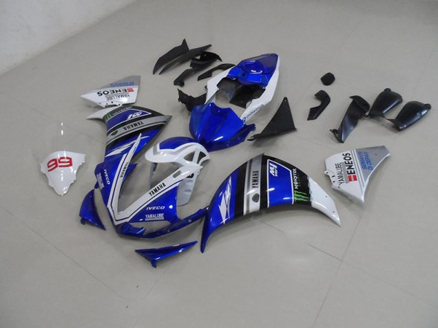 Carrosserie Moto R1 09-11 - Bleu Blanc Carrosserie Moto R1 09-11 - Bleu Blanc