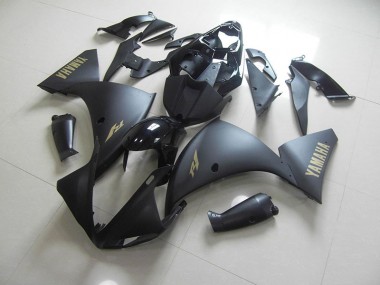 Carénage Moto R1 09-11 - Noir Mat Or Décalque